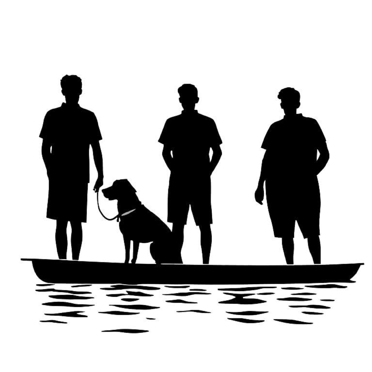 Трое в лодке, не стесняясь собаки:KAH